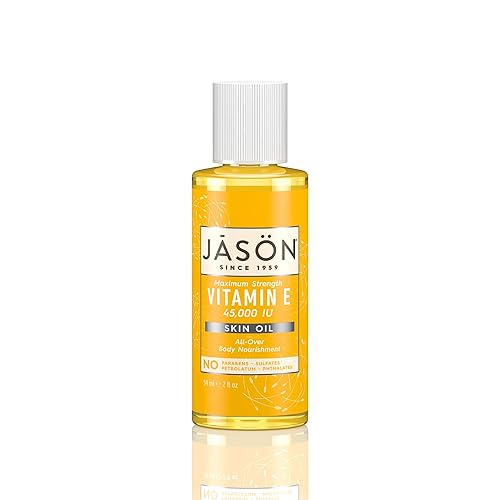 Jason Vitamin E Skin Oil 45,000 Iu Maximum Strength - 2 Ounce Bottle, Yellow