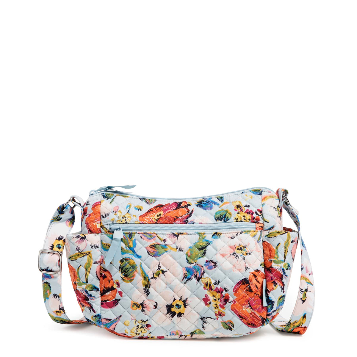 Vera Bradley Women's Crossbody Purse - Sea Air Floral Recycled Cotton, One Size