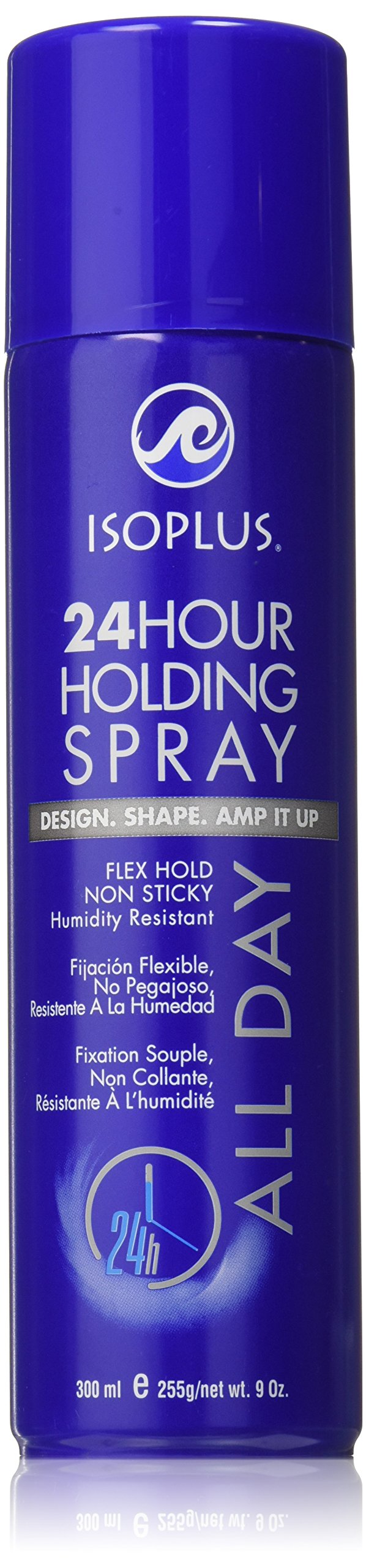 Isoplus 24 Hour Flex Hold Non-Sticky Hair Spray, 9 Ounce - Strong Hold, Long Lasting