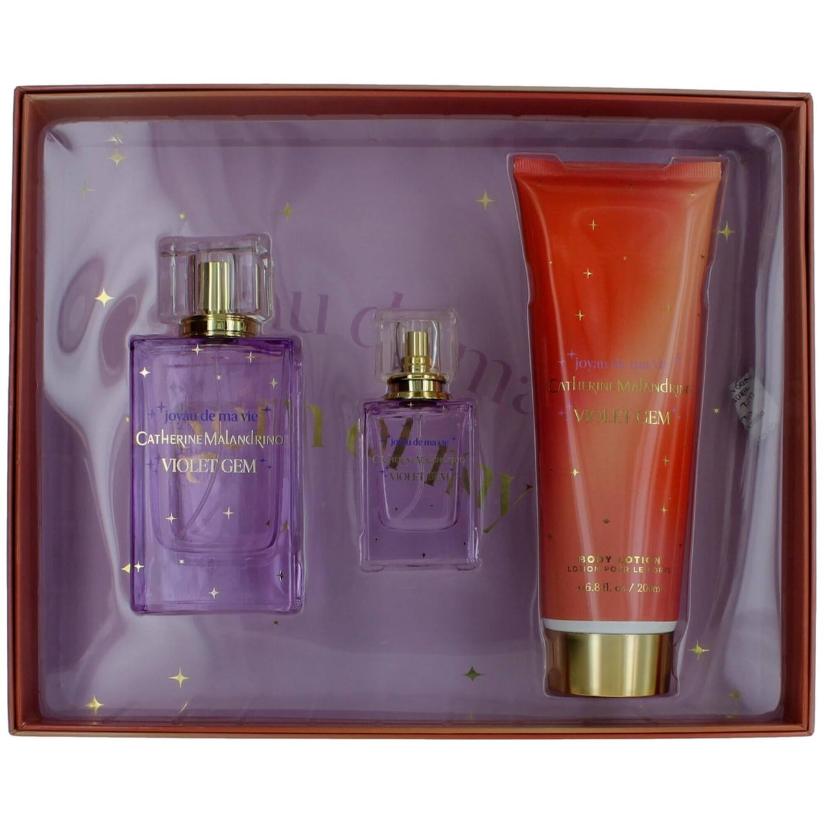 Catherine Malandrino Violet Gem Eau De Parfum Gift Set, 3.4 Fl Oz - Luxury Fragrance