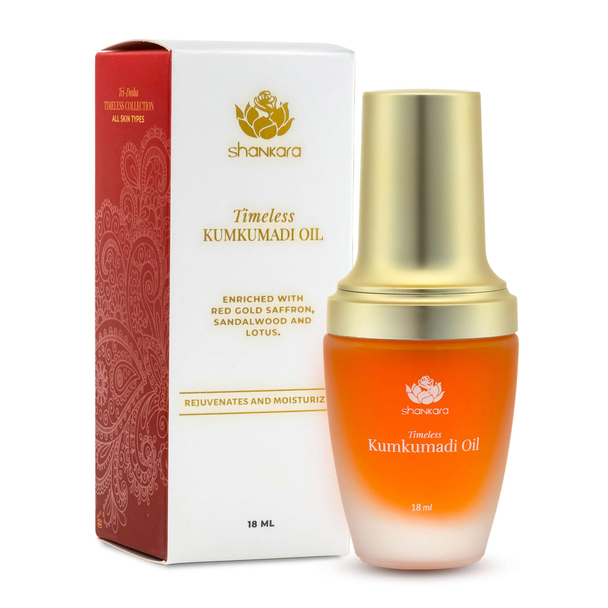 Shankara Kumkumadi Oil With Saffron & Ayurvedic Herbs – 18Ml, Natural Skin Care