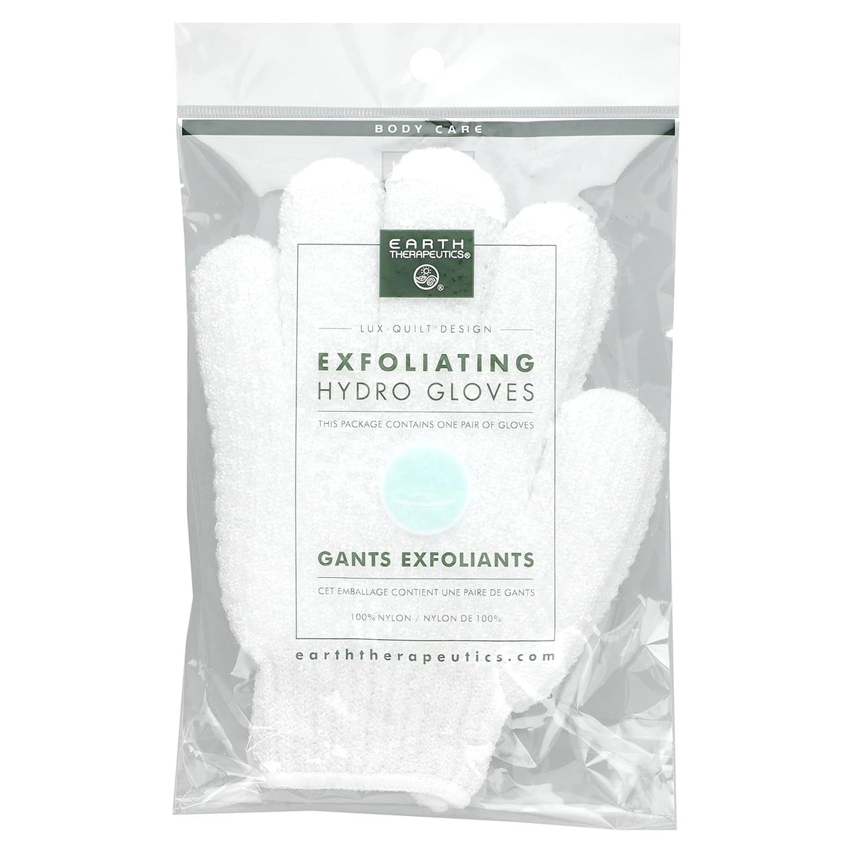 Earth Therapeutics Exfoliating Hydro Gloves - 3 Pack, White, Soft And Effective Skin Care