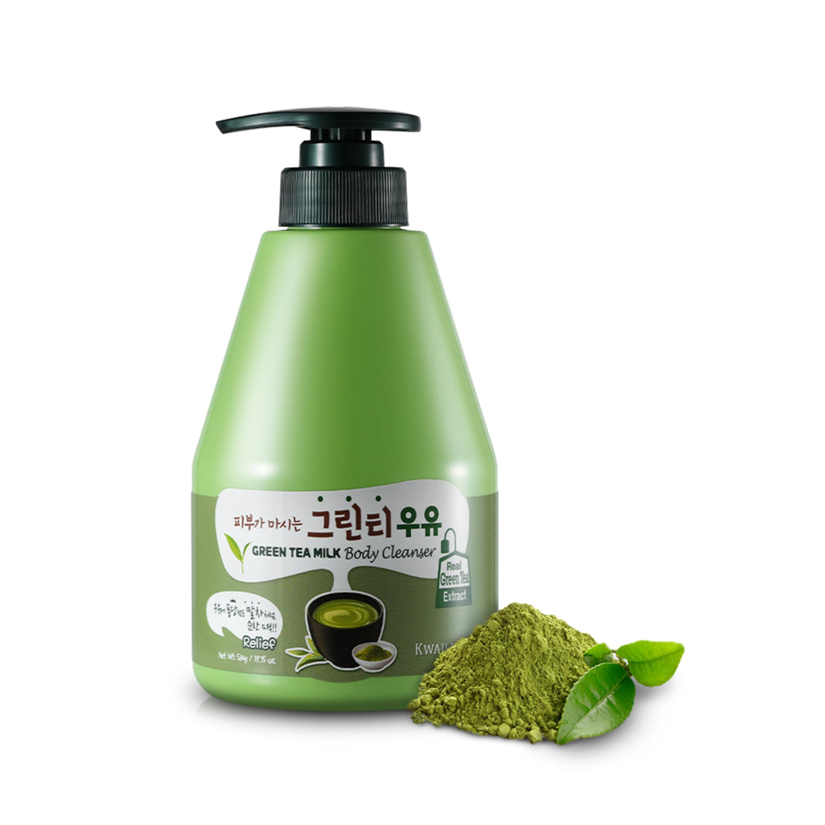 Welcos Kwailnara Green Tea Milk Body Wash – Revitalizing Korean Body Wash, 19.75 Oz.