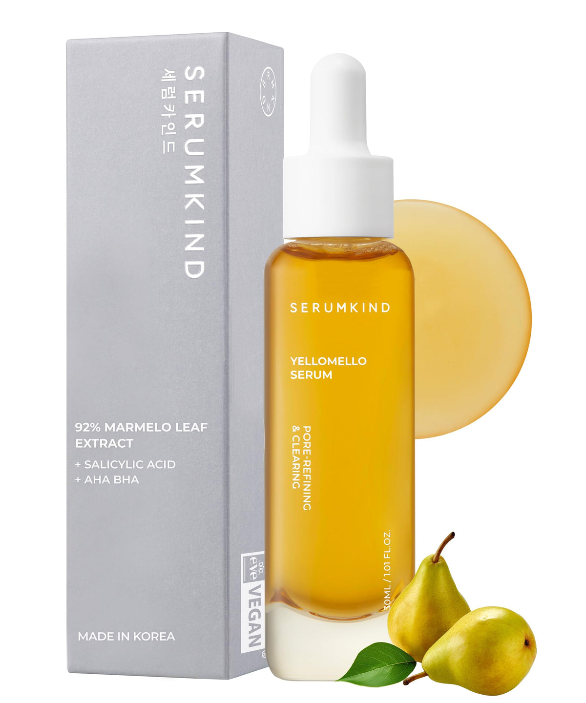 Srmknd Pore Refining Serum - Niacinamide Free With Yellowmello & Salicylic Acid, 1 Fl Oz