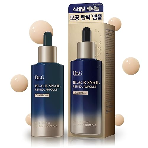 Dr.G Black Snail Retinol Ampoule 50Ml - Korean Skincare, Anti-Aging Serum For Face