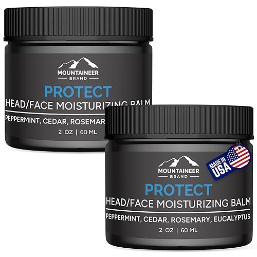 Mountaineer Brand Bald Head Care - Moisturizing & Healing Balm, Non-Greasy, 2 Pack 2Oz