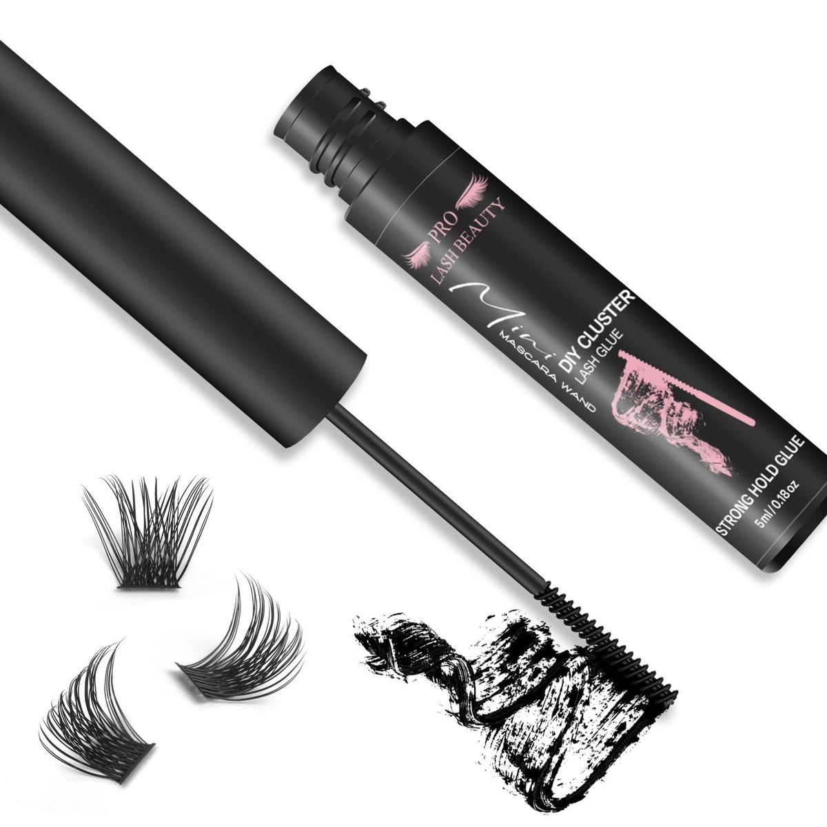 Pro Lashbeauty Cluster Lash Glue - 5Ml Waterproof, Strong Hold, Latex-Free For Diy Eyelash Extensions