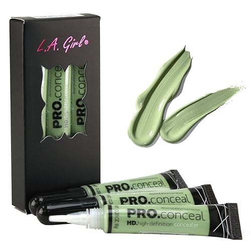 L.A. Girl Hd Conceal Concealer - 0.28 Oz (Pack Of 3) - Choose Your Color (Green)