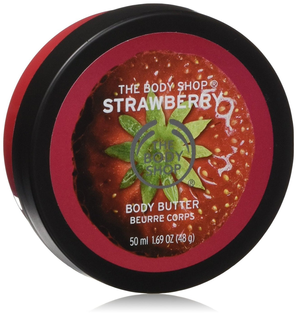 The Body Shop Strawberry Body Butter - Vegan, Nourishing Skincare, 1.69 Oz