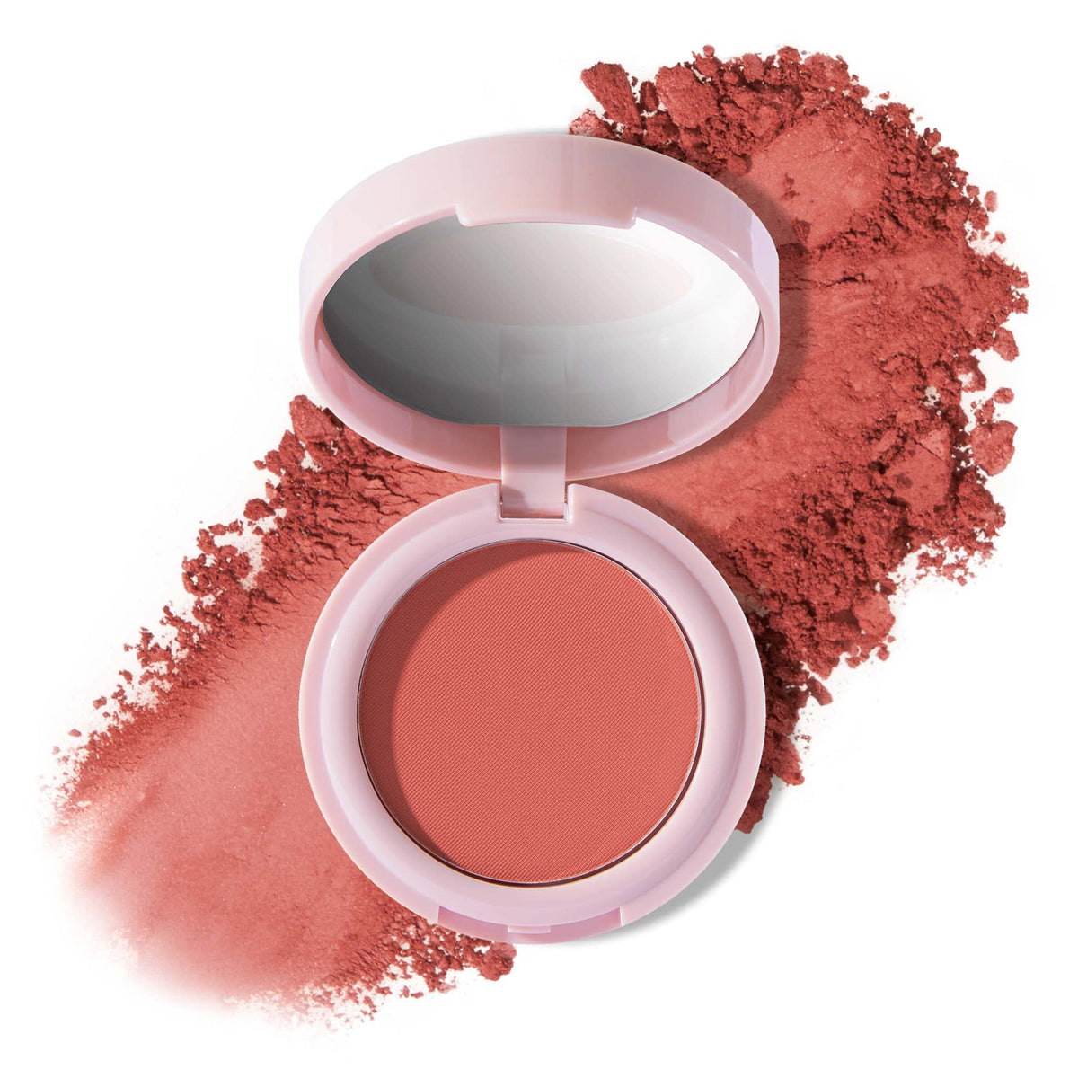 Mally Beauty Bulletproof Powder Blush, Confident Coral - Long-Lasting Matte Finish, 1.7 Oz