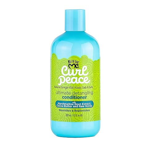 Just For Me Curl Peace Ultimate Detangling Conditioner, 12 Oz, Nourishing, Sulfate Free