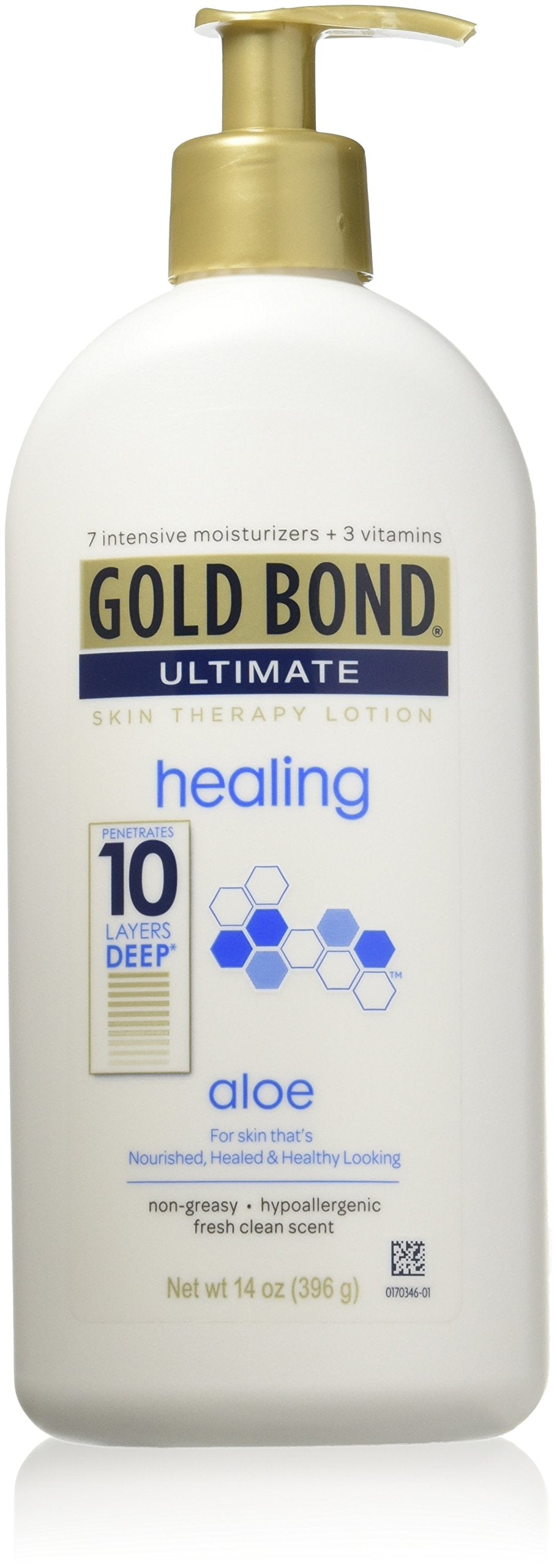 Gold Bond Ultimate Aloe Cream 14Oz Pump - Hydrating Moisturizer (2 Pack)