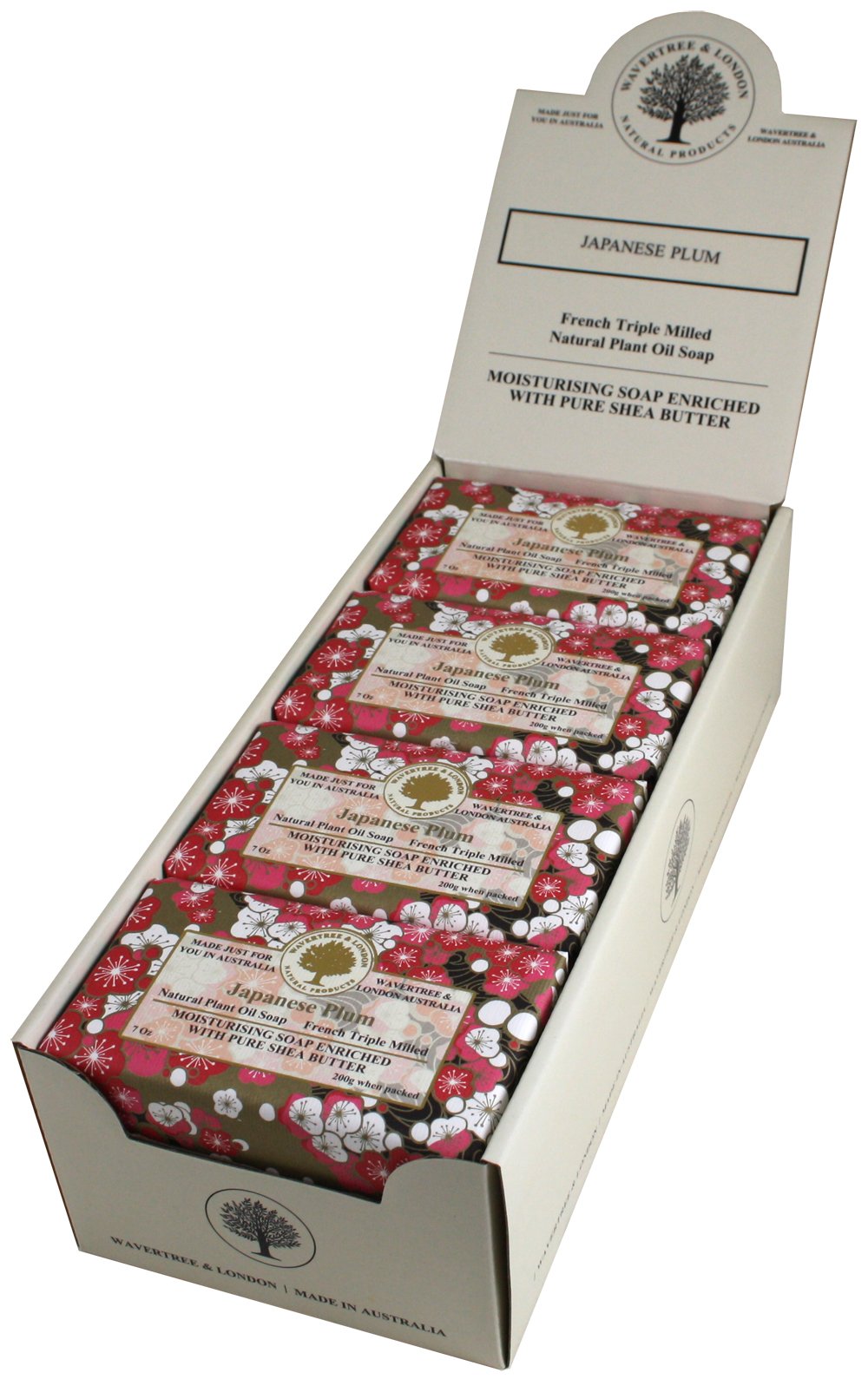 Wavertree & London Japanese Plum Soap - 8 Bars, 7Oz Moisturizing Triple Milled With Shea Butter