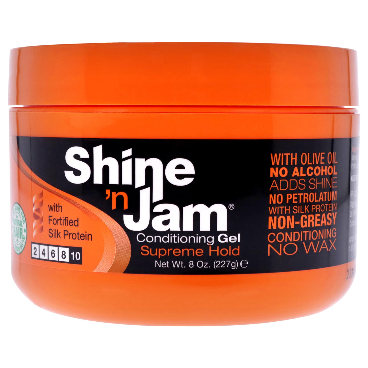 AMPRO ShinenJam Supreme Hold  Conditions Hair with Olive Oil and Silk Protein  Great for Smoothing Fringe  Ponytails  and Up