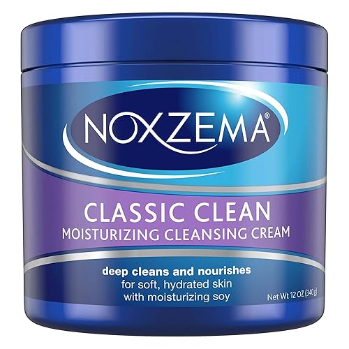 Noxzema Classic Clean Cream, Moisturizing Cleansing, 12 Oz, Pack Of 2, White