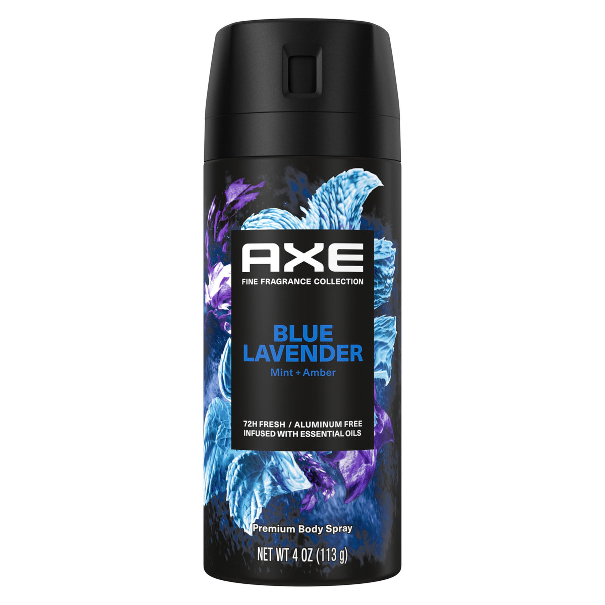 Axe Fine Fragrance Deodorant Spray For Men, Blue Lavender, 72H Freshness, 4 Oz