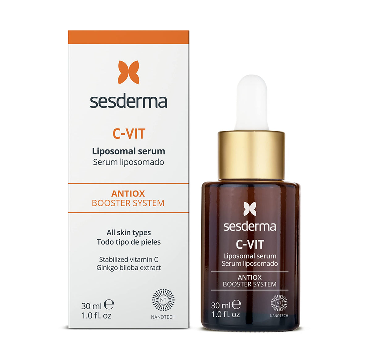 Sesderma C-Vit Liposomal Serum - Antioxidant Vitamin C For Hydrated, Radiant Skin, 30 Ml