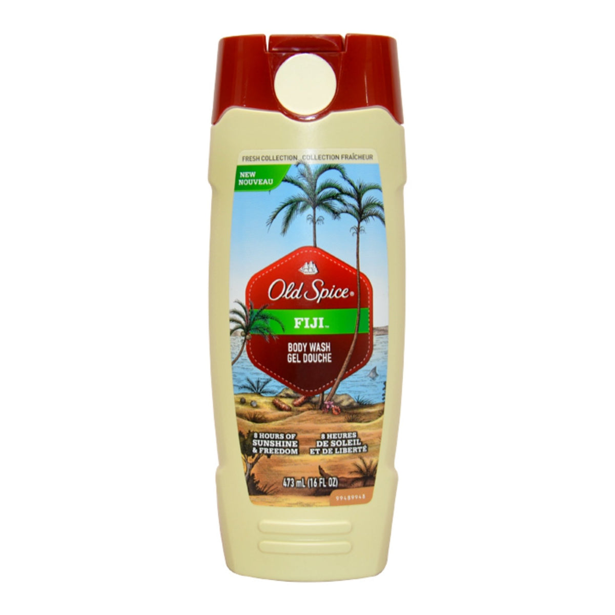 Old Spice Fresh Collection Fiji Body Wash 16 Oz - 6 Pack, Refreshing Clean For Men