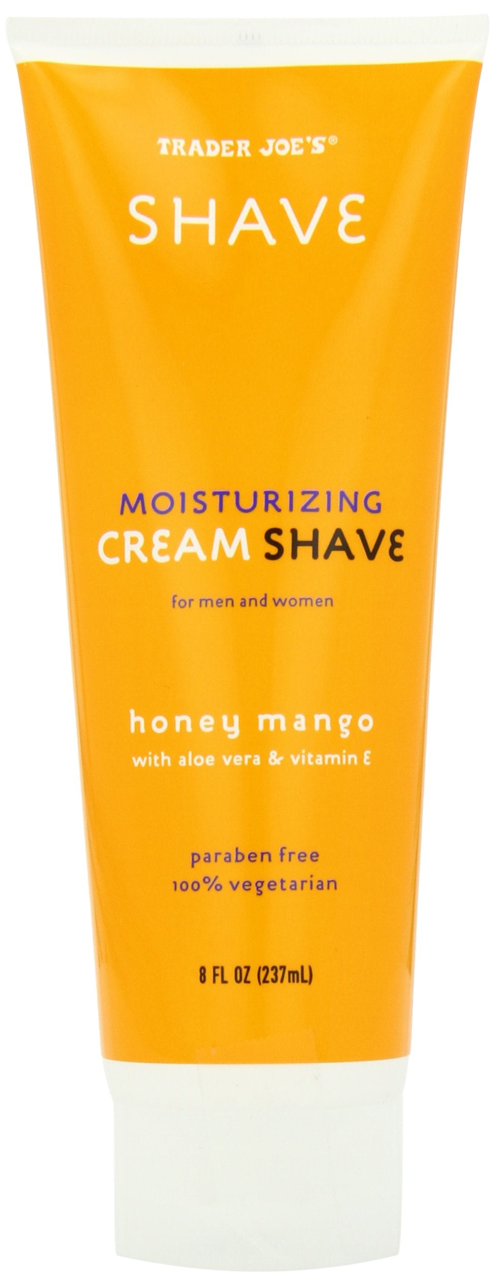 Trader Joe'S Honey Mango Moisturizing Cream Shave, 8 Fl. Oz. - Smooth Skin Formula