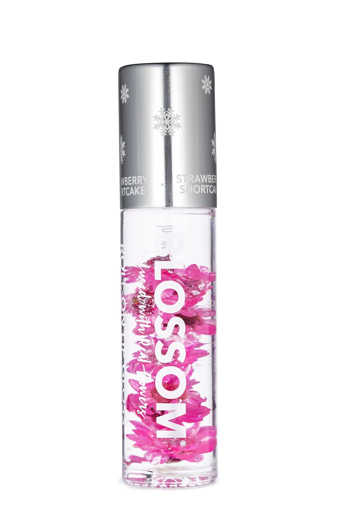 Blossom Scented Roll-On Lip Gloss With Real Flowers - Strawberry Shortcake, 0.20 Fl. Oz.