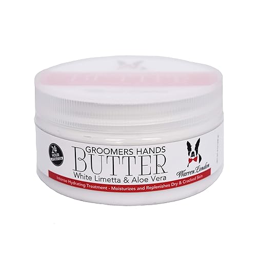 Warren London Hand Butter Moisturizer | 8 Fl Oz Cream For Dry Cracked Hands In Dog Grooming