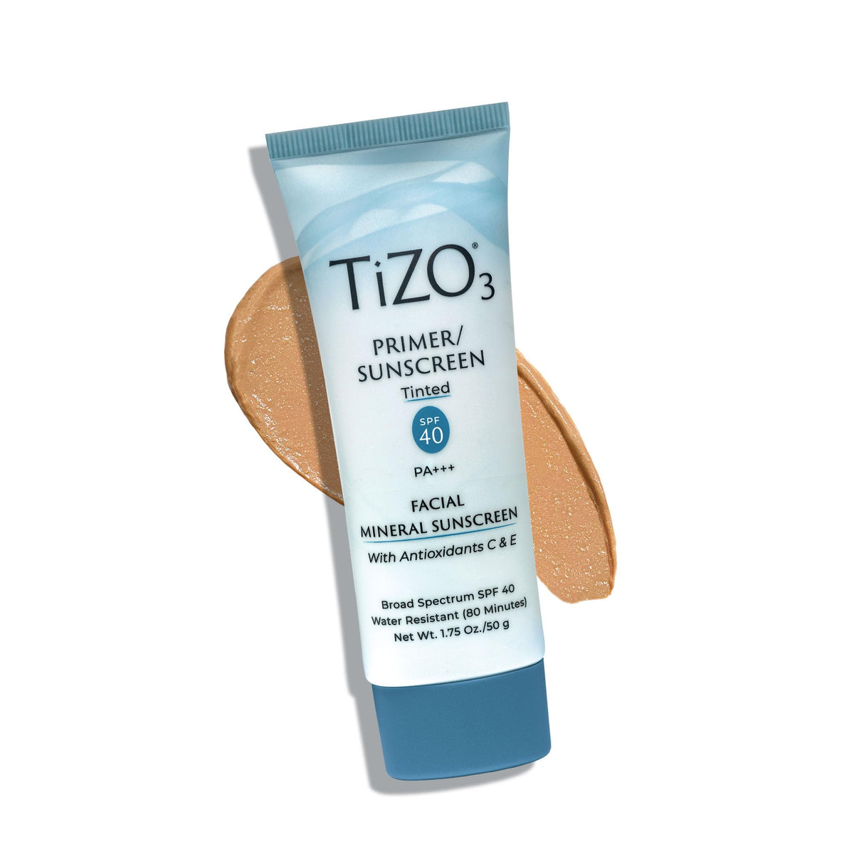 Tizo3 Tinted Mineral Sunscreen Spf 40, Fragrance-Free, Oil-Free, 1.75 Oz, Sheer Matte