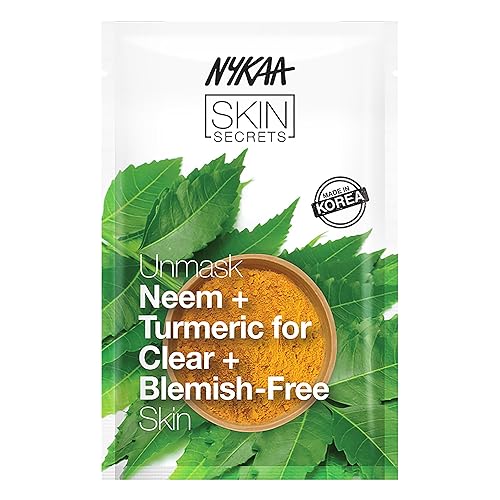 Nykaa Naturals Neem & Turmeric Bubble Sheet Mask - Hydrating Facial Mask For Blemish-Free Skin