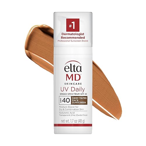 Eltamd Uv Daily Spf 40 Tinted Moisturizer For Face - Deep Tinted, 1.7 Fl Oz