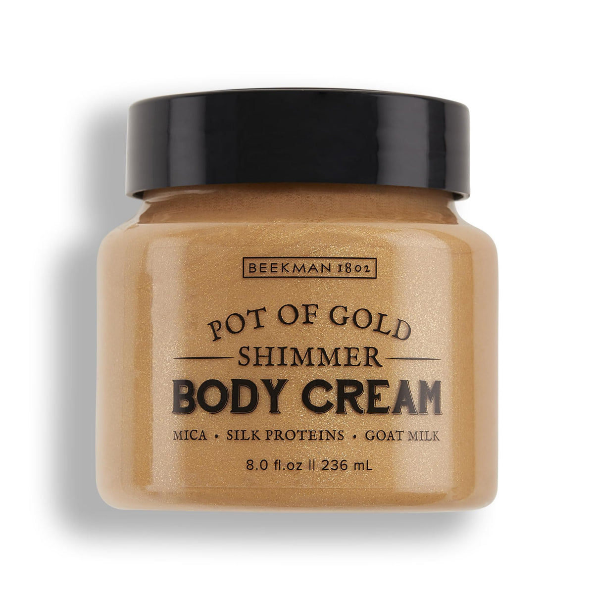 Beekman 1802 Whipped Body Cream - Gold Shimmer, 8Oz - Hydrating, Goat Milk, Cruelty