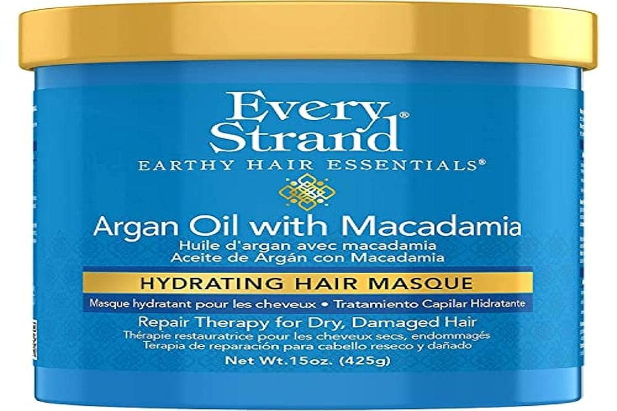 Every Strand Argan Oil & Macadamia Hydrating Hair Masque, 15 Oz - Nourishing Treatment