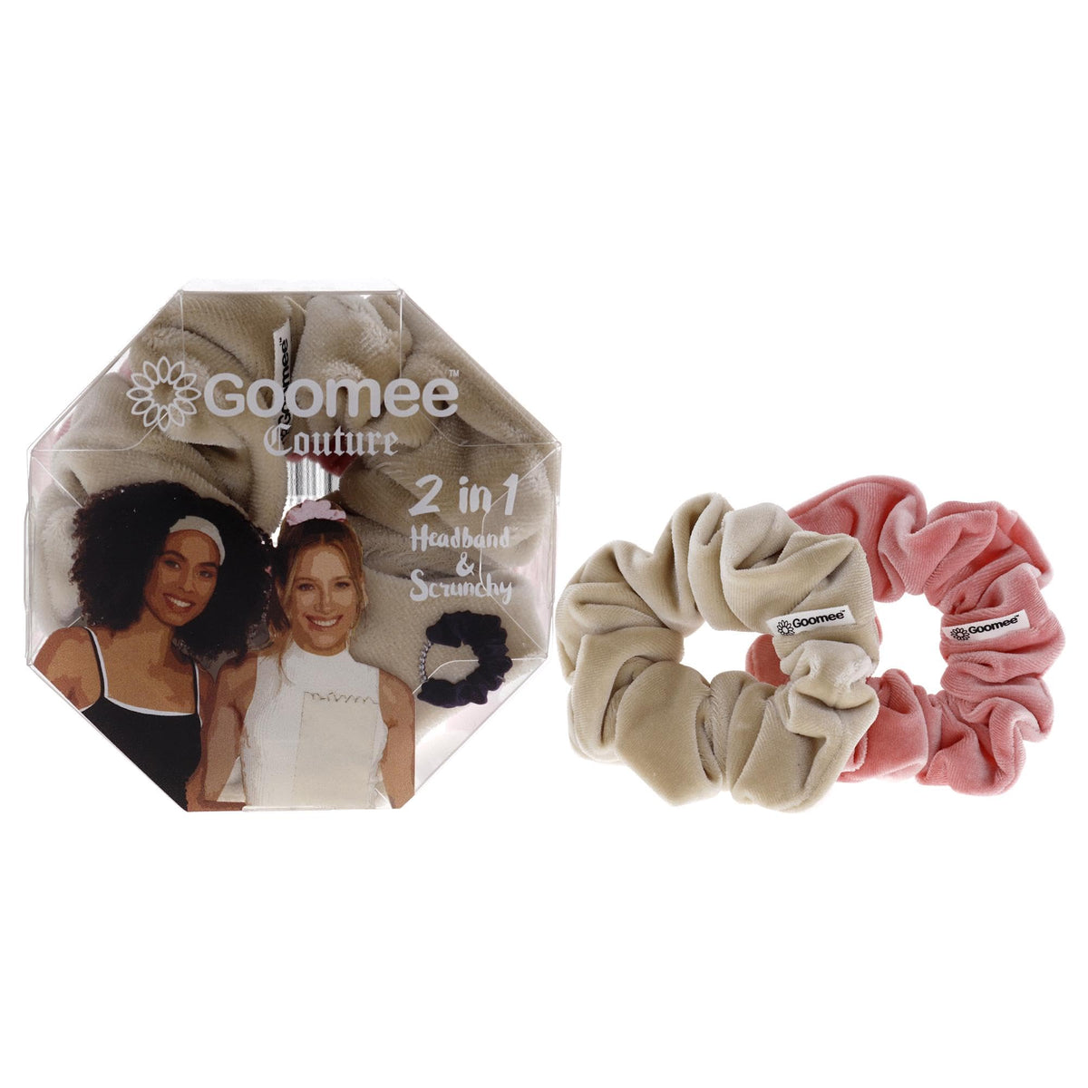 Goomee Couture Hair Tie Set - Champagne Brunch, 2 Pc, Stylish & Durable Hair Accessories