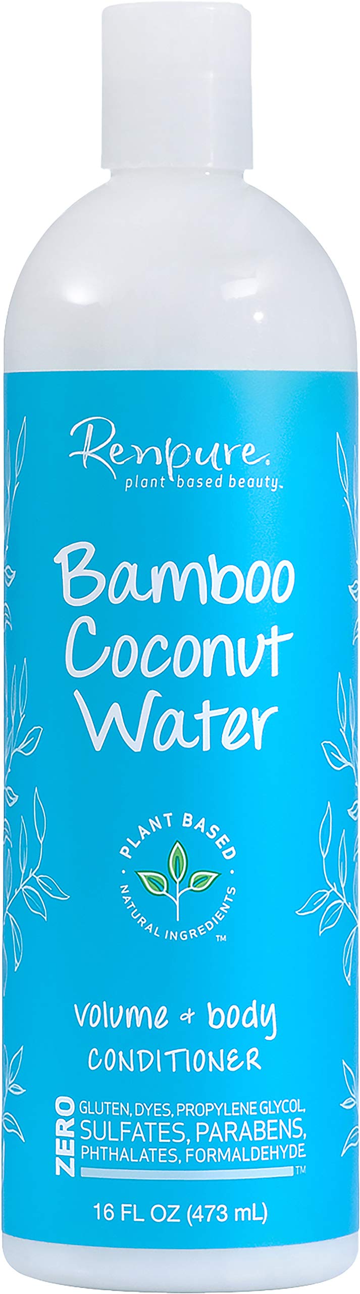 Renpure Bamboo Coconut Water Conditioner, 16 Fl Oz - Plant-Based Beauty, Hydrating & Volumizing