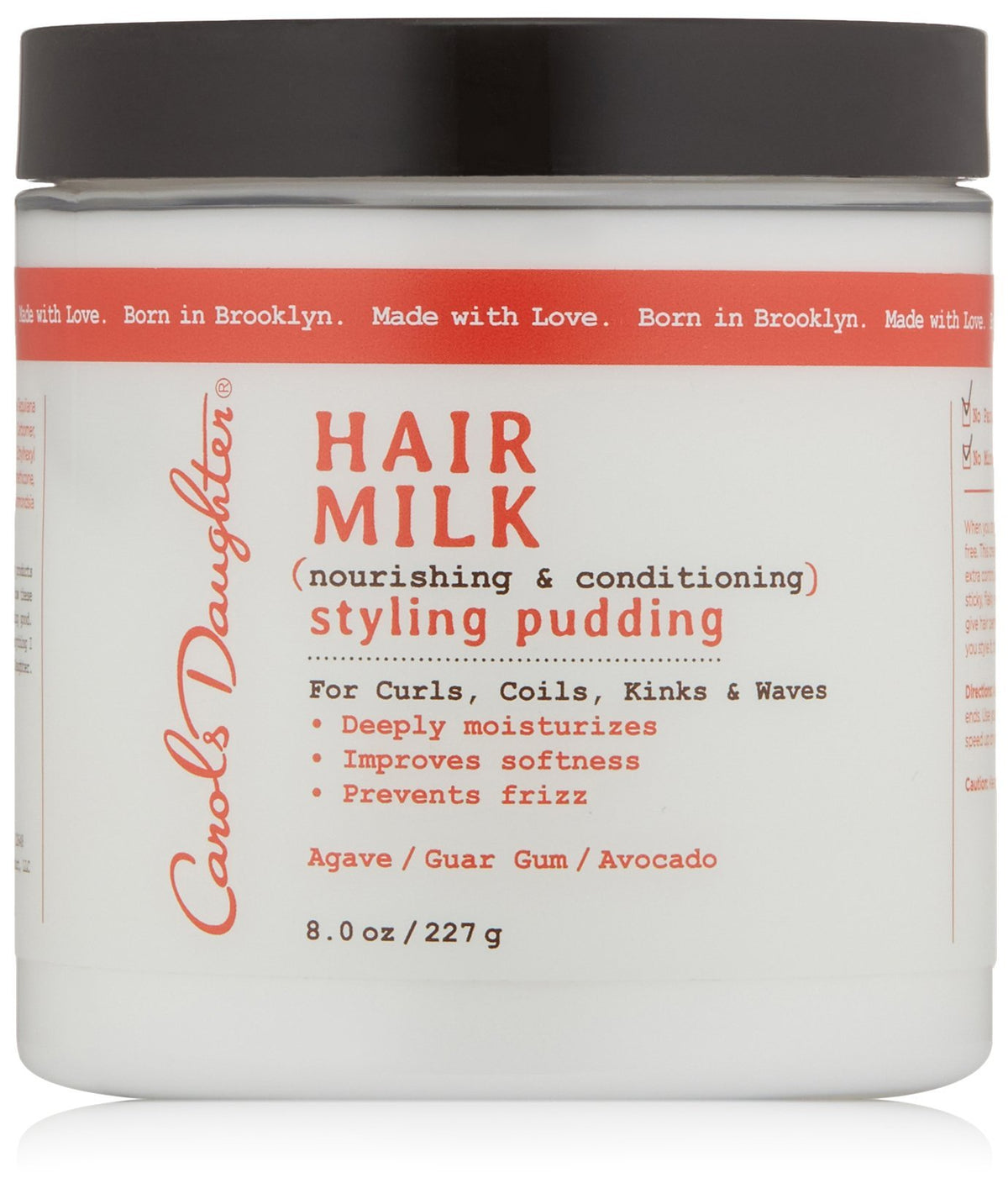 Carol'S Daughter Hair Milk Styling Pudding, Nourishing & Conditioning, 8 Ounce