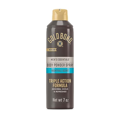 Gold Bond Men'S Essentials Talc-Free Body Powder Spray, 7 Oz, Recharge Scent, Wetness Protection