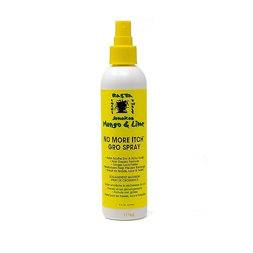 Jamaican Mango & Lime No More Itch Gro Spray - 8 Oz, White Gold, Anti-Itch Relief