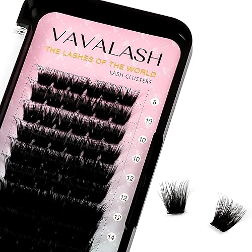 VAVALASH 72 PCS DIY Eyelash Cluster Extensions - Light & Soft C/D Curl Mega Volume Lashes