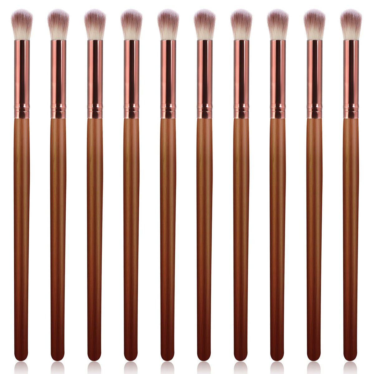 Mozeat Lens 10Pcs Wooden Handle Lash Brushes For Eyelash Extensions & Cleansing Supplies