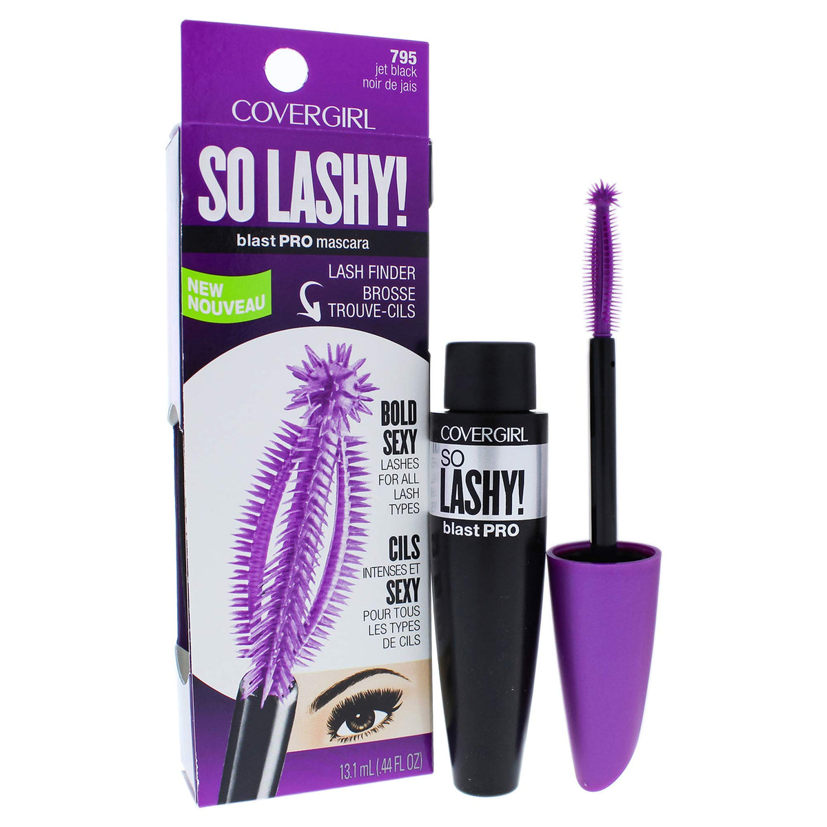 Covergirl So Lashy! Blastpro Mascara, Jet Black, 0.44 Fl Oz - Volume & Definition