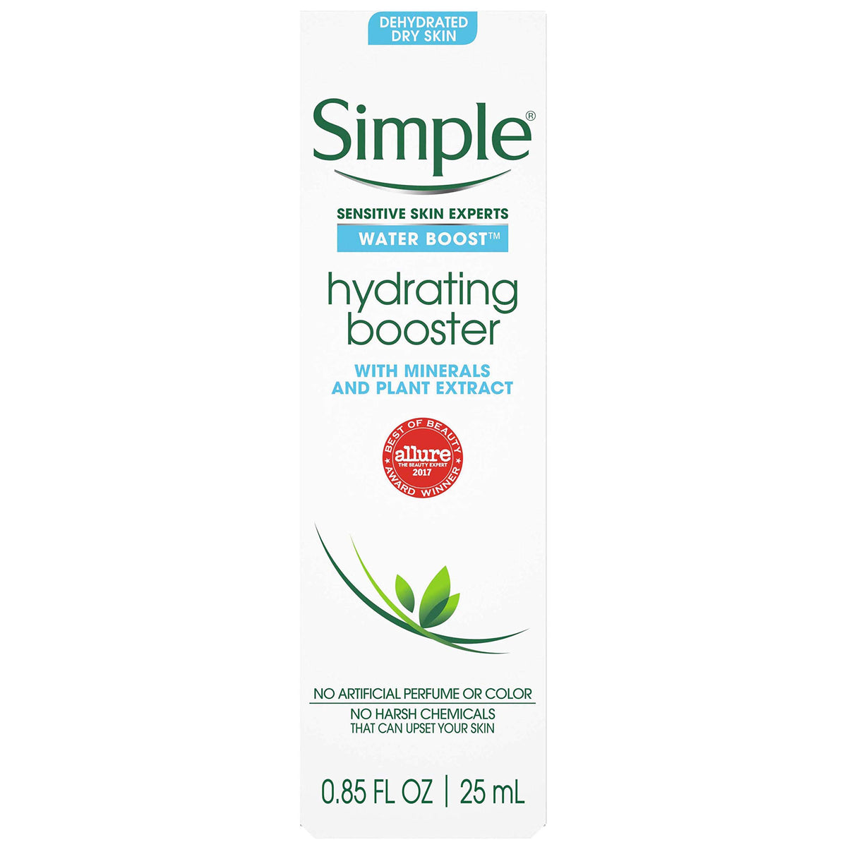 Simple Water Boost Hydrating Booster For Sensitive Skin, 1 Oz - Moisturizing & Soothing