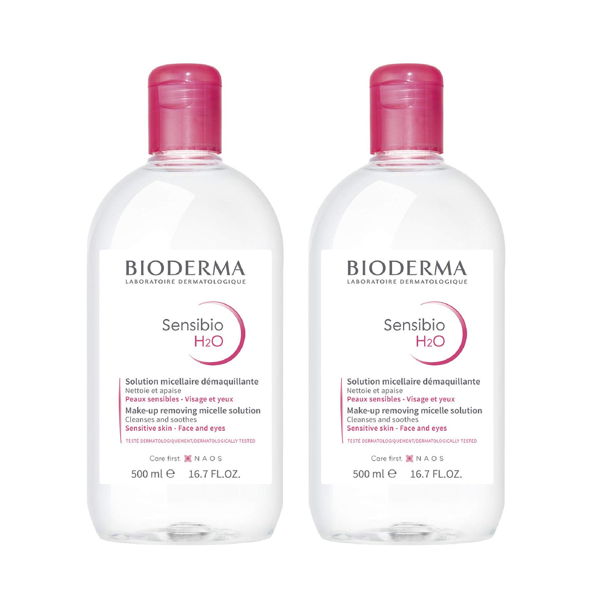 Bioderma Sensibio H2O Micellar Water Makeup Remover, 33.4 Fl Oz, Gentle Cleansing Solution