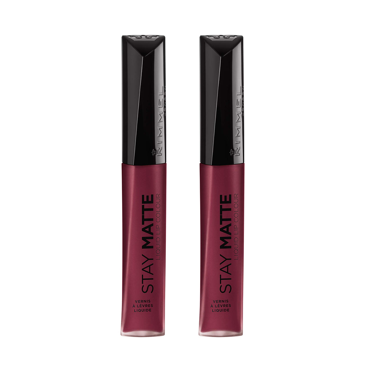 Rimmel Stay Matte Liquid Lip Color, Plum This Show, 0.21 Fl Oz, Pack Of 2 - Long-Lasting