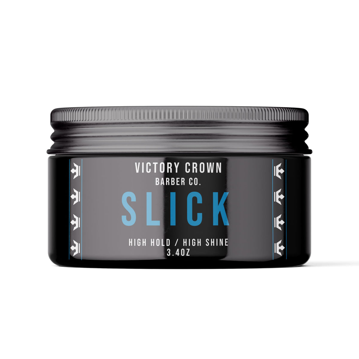 Victory Crown Pomade - High Hold & Shine Hair Gel For Side Part, Pompadour & Slick Back - 3.4Oz