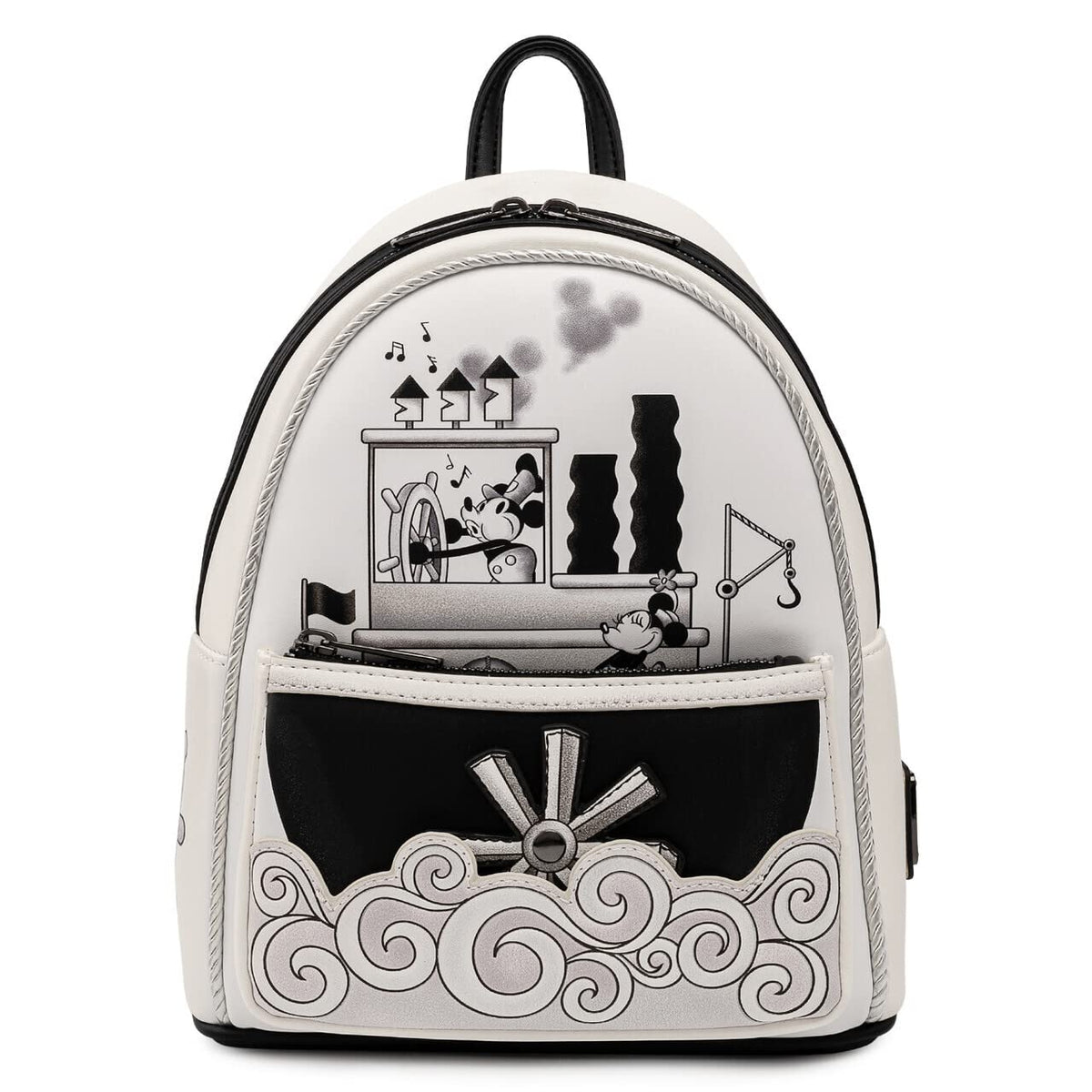 Loungefly Disney Mickey Steamboat Willie Faux Leather Shoulder Bag Purse - Multi