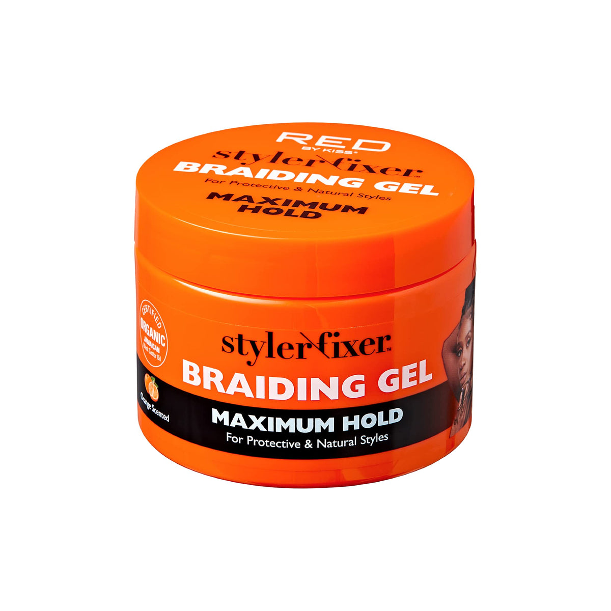 Red by Kiss Braiding Gel - Maximum Hold Styler for Box Braids & Cornrows, 6 fl oz