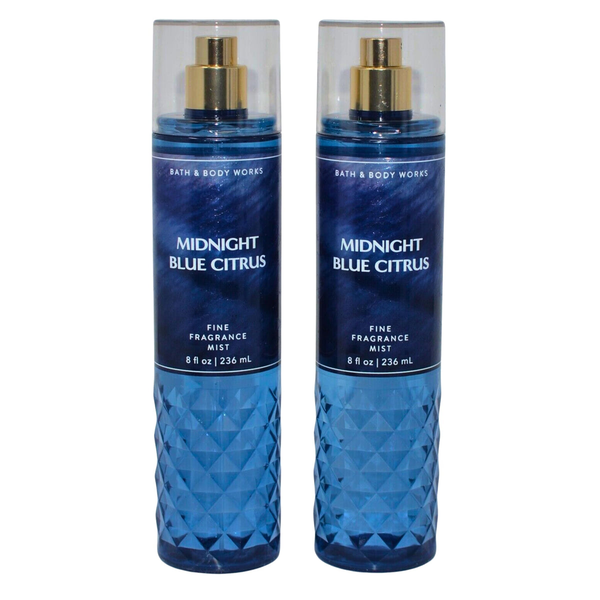 Bath & Body Works Fine Fragrance Mists Set Of 2, 8Oz - Midnight Blue Citrus