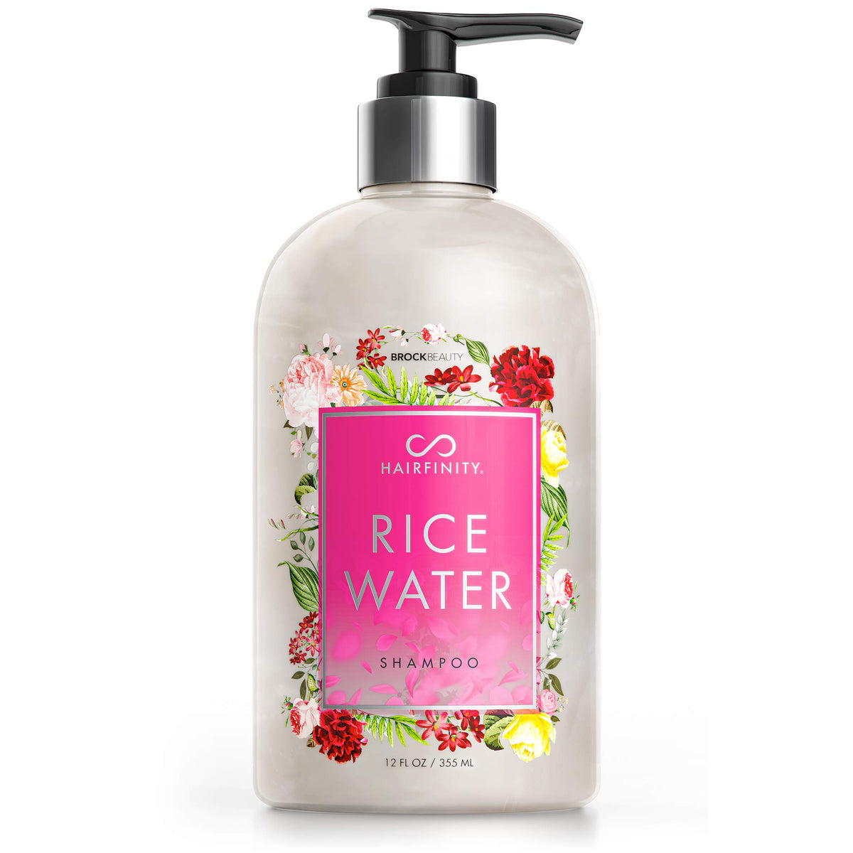 Hairfinity Rice Water Shampoo - Sulfate Free For Damaged, Curly Hair - 12Oz