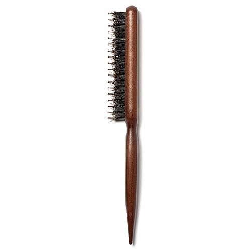 GranNaturals Boar & Nylon Bristle Brush - Teasing Comb for Volume & Edge Control