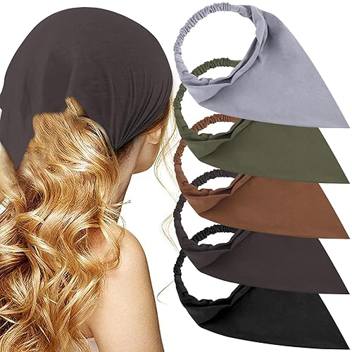 TOBATOBA Large Boho Bandana Headbands for Women - Elastic Hair Scarf & Coverings