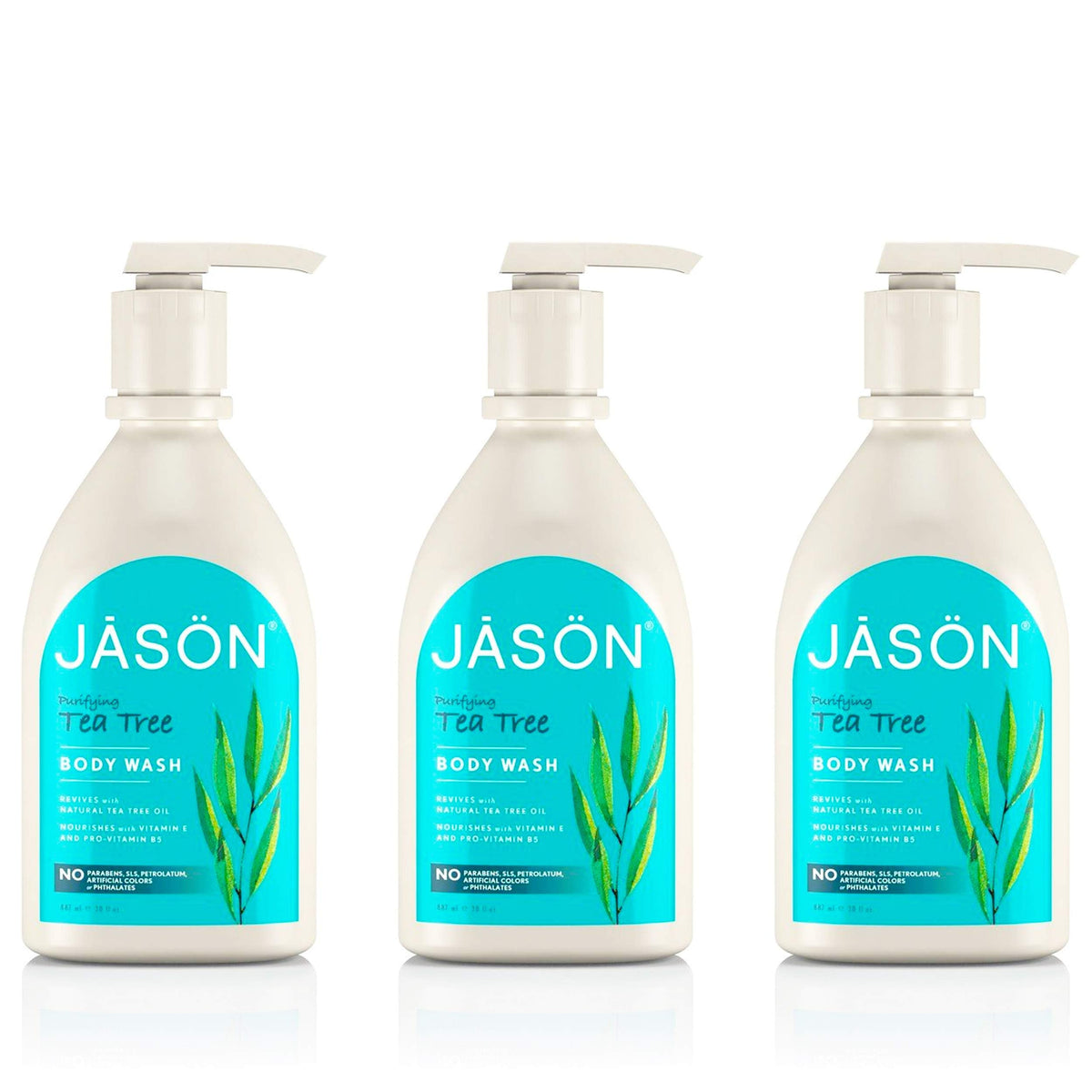 Jason Natural Products Aloe Vera Satin Shower Body Wash, 30 Ounce - 3 Per Case.