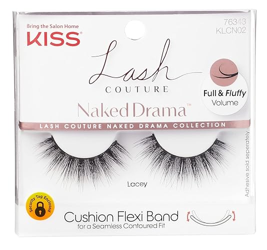 Kiss Lash Couture Naked Drama Lacey - 3 Pack Synthetic False Eyelashes